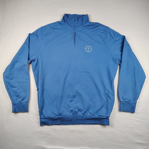 Polo Golf Ralph Lauren Sweatshirt Myrtle Beach National 1/4 Zip Pockets Sz L - Picture 1 of 11